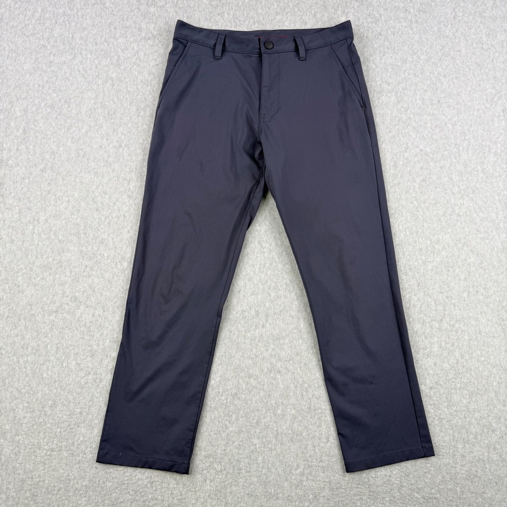 Rhone Pants Mens 30x27 Gray Commuter Slim Fit Performance Chino Trousers Stretch